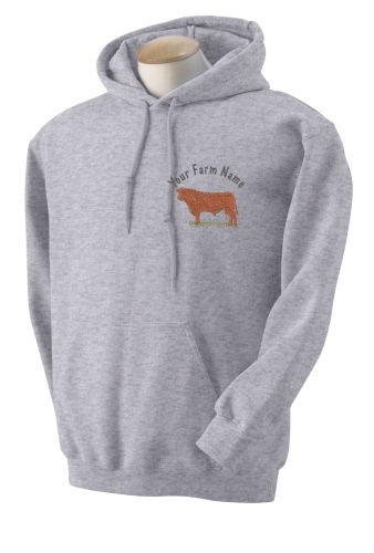 Red Angus Hooded Sweatshirt HD Red Angus 500